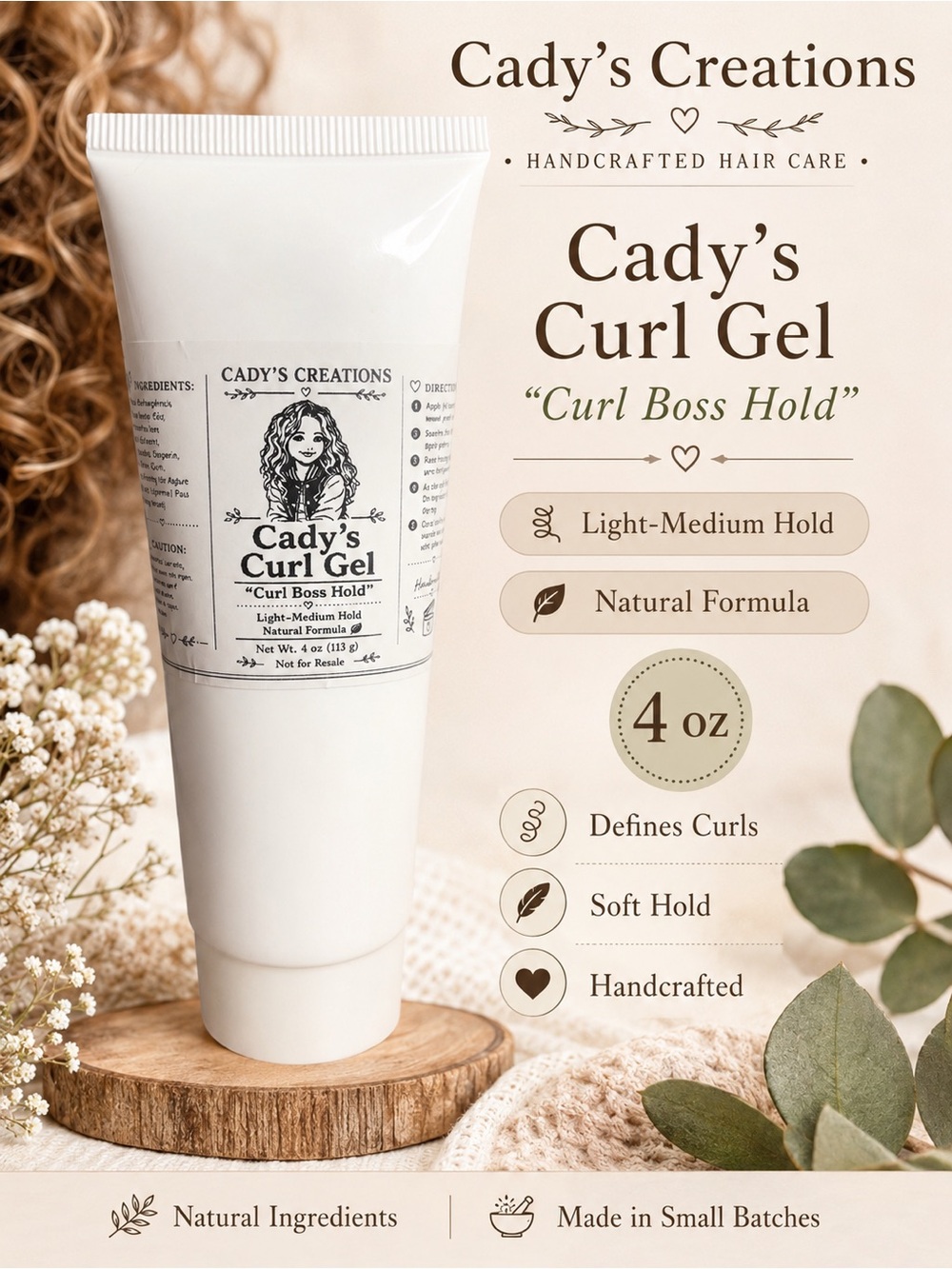 Cady’s Curl Boss Hold 4 oz